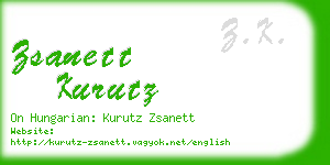 zsanett kurutz business card
